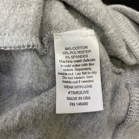 Electric & Rose Crawford Tie Dye Sweatshirt SZ S Olive Green Gray Anthropologie - Picture 9 of 11